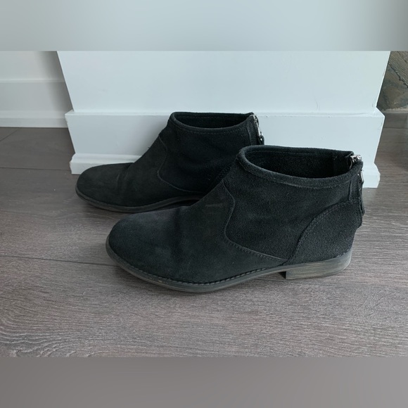 5th Avenue genuine real leather Chelsea boots shoes booties EU36 US 5.5 black - Picture 1 of 6